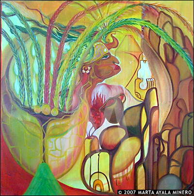 Chichen Itza &nbsp;&nbsp;48" x 48" &nbsp;US $1185