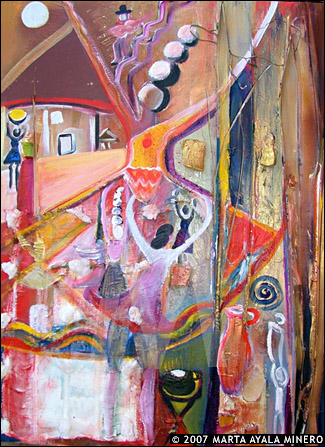 La Feria dos&nbsp;&nbsp;24" x 30" &nbsp;US $785&nbsp;&nbsp;&nbsp;SOLD
