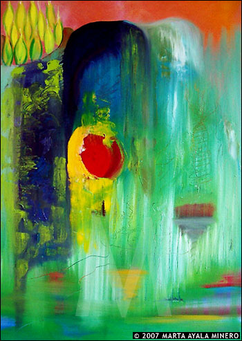 Yellow and Red&nbsp;&nbsp;30" x 48" &nbsp;US $985&nbsp;&nbsp;&nbsp;SOLD
