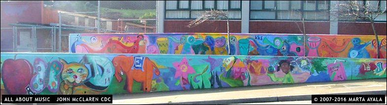 Marta Ayala Minero - All About Music Murals - McClaren CDC - San Francisco