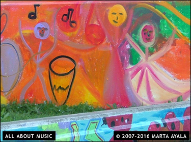 Marta Ayala Minero - All About Music Murals - McClaren CDC - San Francisco