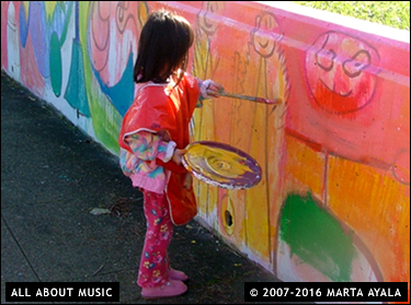 Marta Ayala Minero - All About Music Murals - McClaren CDC - San Francisco