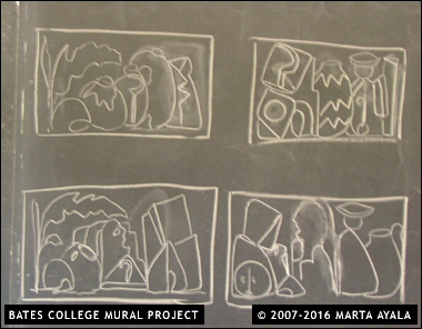 Marta Ayala Minero – Bates College Mural Project - Maine