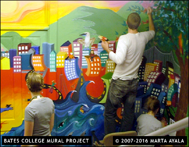 Marta Ayala Minero – Bates College Mural Project - Maine