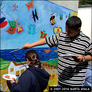 Marta Ayala Minero - Garfield High Mural - East Palo Alto CA