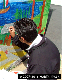 Marta Ayala Minero - Garfield High Mural - East Palo Alto CA