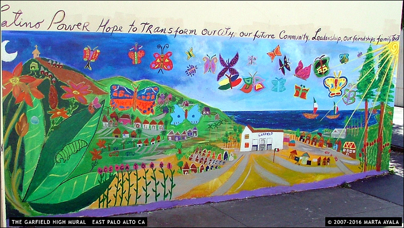 Marta Ayala Minero - Garfield High Mural - East Palo Alto CA